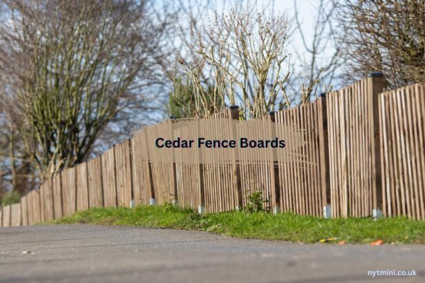 Cedar Fence Boards