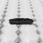 hexagonal white